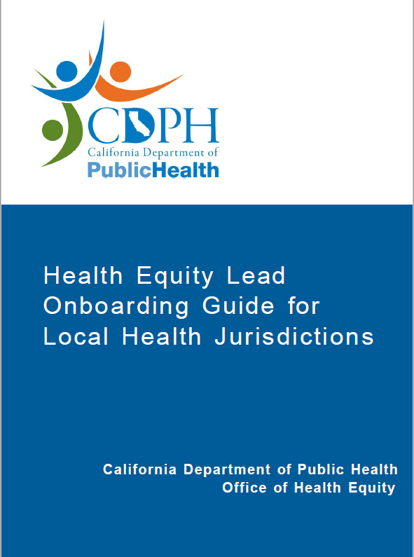 Health Equity Lead Onboarding Guide for Local Health Jurisdictions